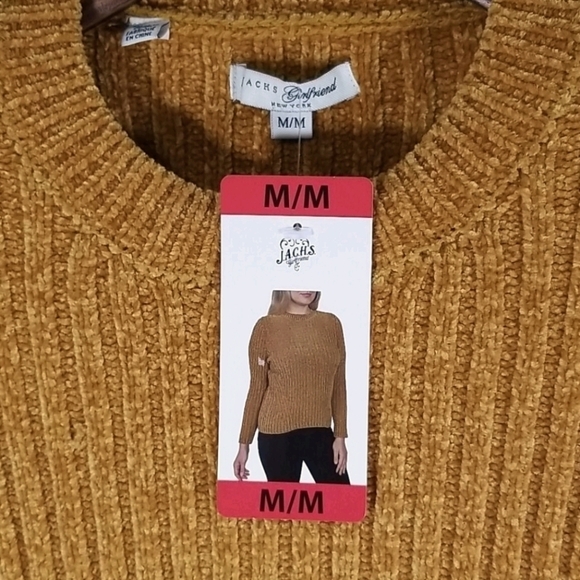 Jachs Girlfriend Gold Ribbed Sweater - Picture 2 of 5